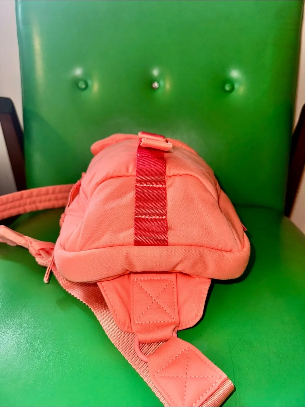 Vera Bradley Peach Crossbody Satchel with Adjustable Strap